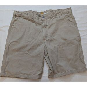 Carhartt Relaxed Fit Utility Work Shorts Khaki Men’s Size 42